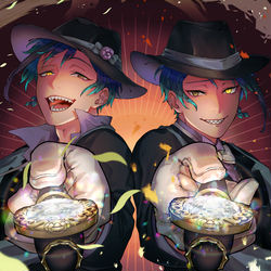 This is a pixiv picture whose title is リーチ兄弟.