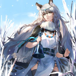 This is a pixiv picture whose title is カランドの巫女.