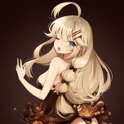 This is a pixiv picture whose title is お尻アイスクリーム.