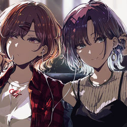 This is a pixiv picture whose title is 樋口と浅倉.