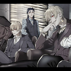 This is a pixiv picture whose title is 話を聞こう.