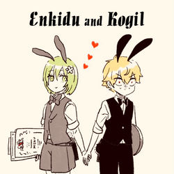 This is a pixiv picture whose title is 子ギルとエルキドゥいろいろ 2.