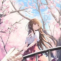 This is a pixiv picture whose title is 桜.