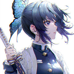 This is a pixiv picture whose title is 胡蝶しのぶ.
