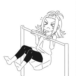 This is a pixiv picture whose title is 逆上がり.