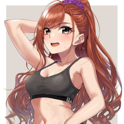 This is a pixiv picture whose title is 夏葉.