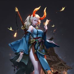 This is a pixiv picture whose title is NIOH Summoner.
