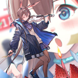 This is a pixiv picture whose title is 明日方舟一周年！.