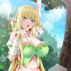 This is a pixiv picture whose title is エルフさんとダイスロールダンジョン19.