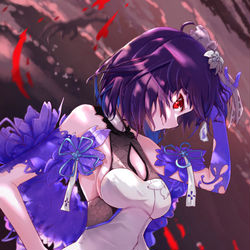This is a pixiv picture whose title is 黑希你怎么穿着希儿的衣服阿？.