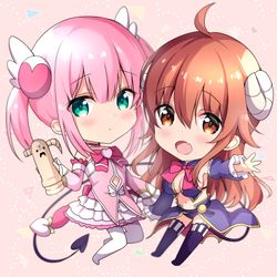 This is a pixiv picture whose title is ちっちゃいシャミ桃.