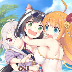 This is a pixiv picture whose title is （Skeb）キャルちゃんサンド、出来上がりです☆.