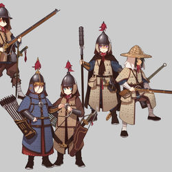 This is a pixiv picture whose title is Ming/Qing's unit, 1640s. c.