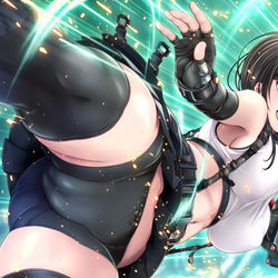 This is a pixiv picture whose title is FF7リメイク【ティファ・ロックハート】.
