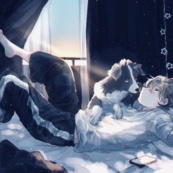 This is a pixiv picture whose title is 十分.