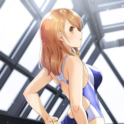 This is a pixiv picture whose title is 【154】競泳加蓮.