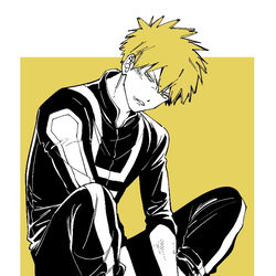 This is a pixiv picture whose title is 爆豪勝己.