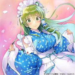 This is a pixiv picture whose title is 風雅 KAZEMIYABI　東風谷早苗.