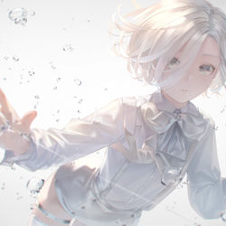 This is a pixiv picture whose title is アルビノ.
