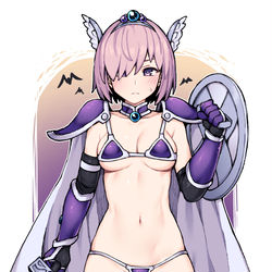 This is a pixiv picture whose title is 勇者マシュ.