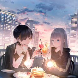 This is a pixiv picture whose title is お祝い.