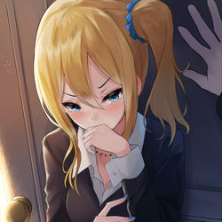 This is a pixiv picture whose title is 『･･･っ///』.