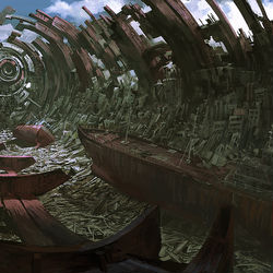 This is a pixiv picture whose title is Wrecked Pipe.