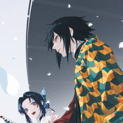 This is a pixiv picture whose title is 蝶屋敷.