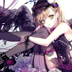 This is a pixiv picture whose title is 堕天使.
