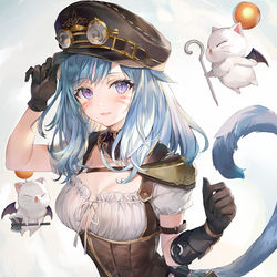 This is a pixiv picture whose title is 新式ミコッテ.