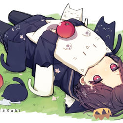 This is a pixiv picture whose title is 白雪姫ごっこ🍎.