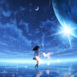 This is a pixiv picture whose title is 深夜の落描き。.