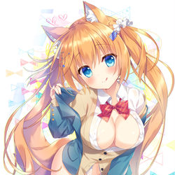 This is a pixiv picture whose title is JKおおかみさん🎀🐺.