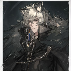 This is a pixiv picture whose title is シルバーアッシュ.