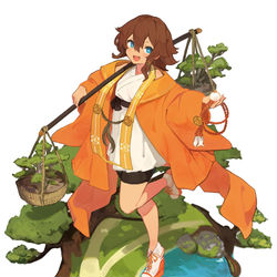 This is a pixiv picture whose title is 御室ムスメ.