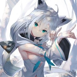 This is a pixiv picture whose title is きーつね.