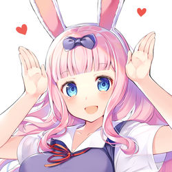 This is a pixiv picture whose title is うさちか.