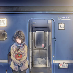 This is a pixiv picture whose title is さよならの向こう側.