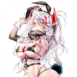 This is a pixiv picture whose title is バニーなプリンツ・オイゲン.