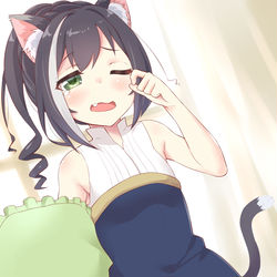 This is a pixiv picture whose title is 寝ぼけて前後ろ逆のキャルちゃん.