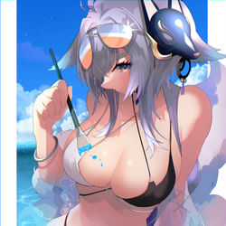 This is a pixiv picture whose title is 水着土佐.