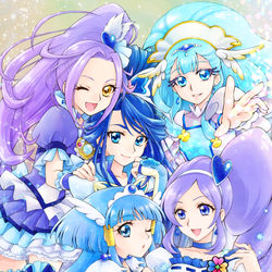 This is a pixiv picture whose title is 青キュア（一部）.