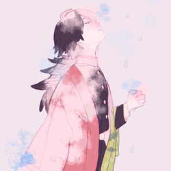 This is a pixiv picture whose title is 雨.