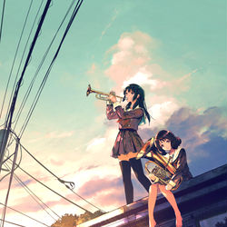This is a pixiv picture whose title is 響け！ユーフォニアム.