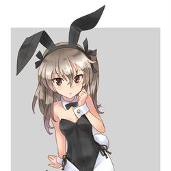 This is a pixiv picture whose title is 戦車道バニーさん.