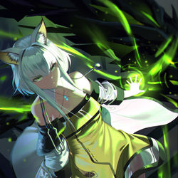 This is a pixiv picture whose title is 罗德岛的复仇者.