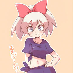 This is a pixiv picture whose title is 魔女コスサイトウちゃん（夏）.