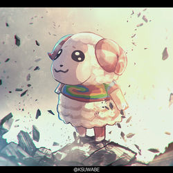 This is a pixiv picture whose title is 『覚　醒』.