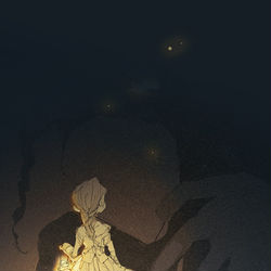 This is a pixiv picture whose title is 夜.