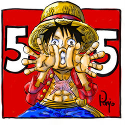 This is a pixiv picture whose title is 5/5はルフィの誕生日.